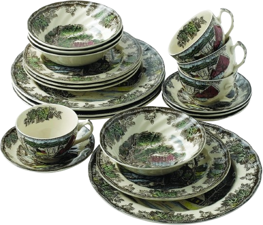 Friendly Village 20-Piece Dinnerware Set