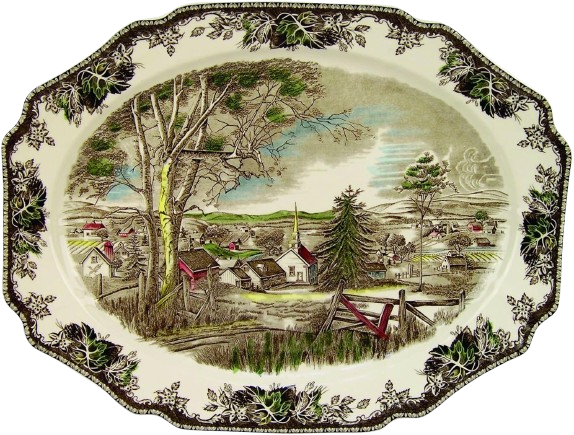 Friendly Village Turkey Platter